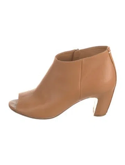 Pre-owned Maison Margiela Leather Boots In Brown