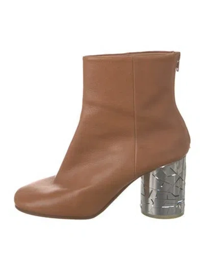 Pre-owned Maison Margiela Leather Boots In Brown