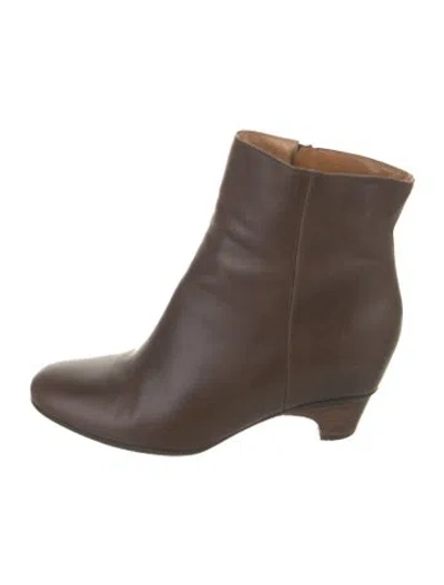 Pre-owned Maison Margiela Leather Boots In Brown