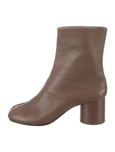 Pre-owned Maison Margiela Leather Boots In Brown