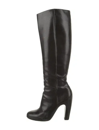 Pre-owned Maison Margiela Leather Boots In Brown