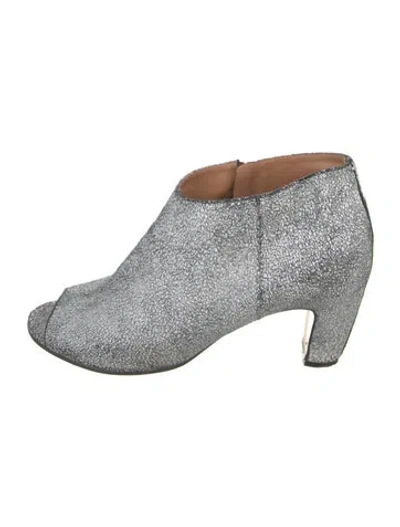 Pre-owned Maison Margiela Leather Boots In Grey