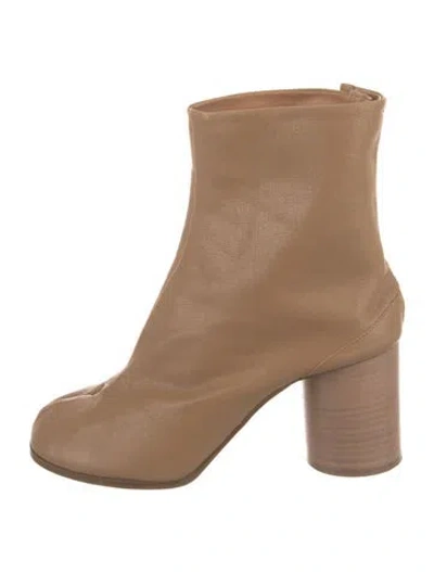 Pre-owned Maison Margiela Leather Boots In Neutral