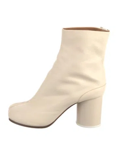 Pre-owned Maison Margiela Leather Boots In Neutrals