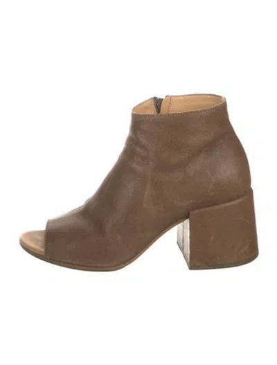 Pre-owned Maison Margiela Leather Boots In Neutrals
