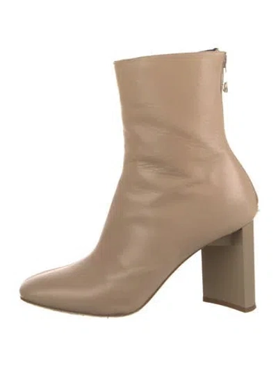 Pre-owned Maison Margiela Leather Boots In Neutrals