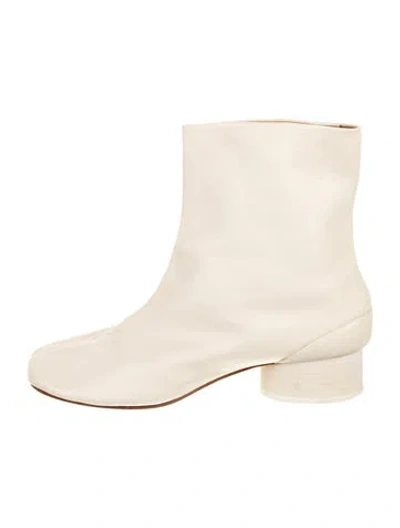 Pre-owned Maison Margiela Leather Boots In Neutrals