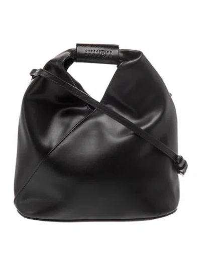 Pre-owned Maison Margiela Leather Bucket Bag In Black