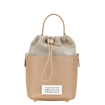 Pre-owned Maison Margiela Leather Canvas Handbag () In Multi
