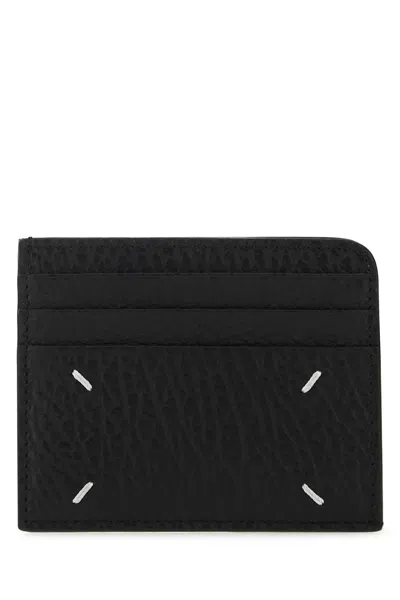 Maison Margiela Leather Card Case Card Case In Black