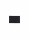 Maison Margiela Leather Card Holder In Black