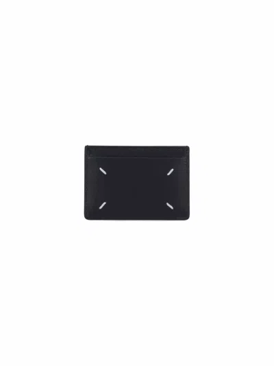 Maison Margiela Leather Card Holder In Black