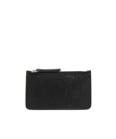 Maison Margiela Leather Card Holder In Black