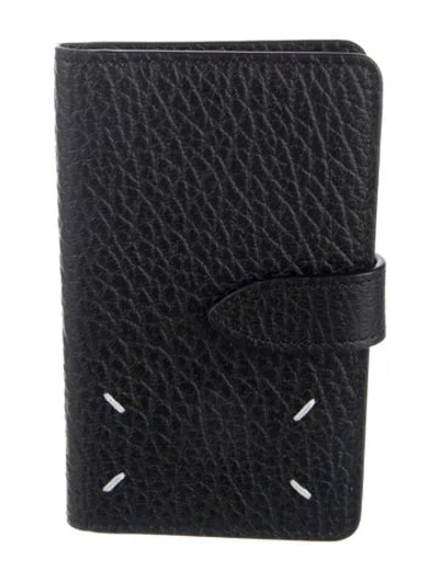 Pre-owned Maison Margiela Leather Card Holder In Black