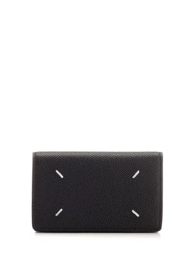 Maison Margiela Leather Card Holder Wallets Black