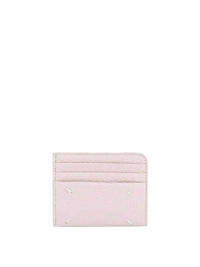 Maison Margiela Leather Card Holder In White