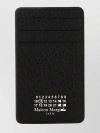 MAISON MARGIELA LEATHER CARD HOLDER WITH EMBOSSED TEXTURE AND CONTRASTING STITCHING