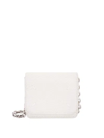 Maison Margiela Leather Card Holder With Iconic Stitching