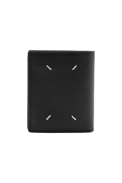 Maison Margiela Leather Cardholder In Black