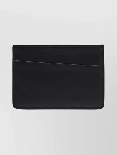 Maison Margiela Leather Cardholder Featuring Logo Compact Design