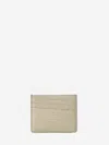 Maison Margiela Leather Cardholder In Grey