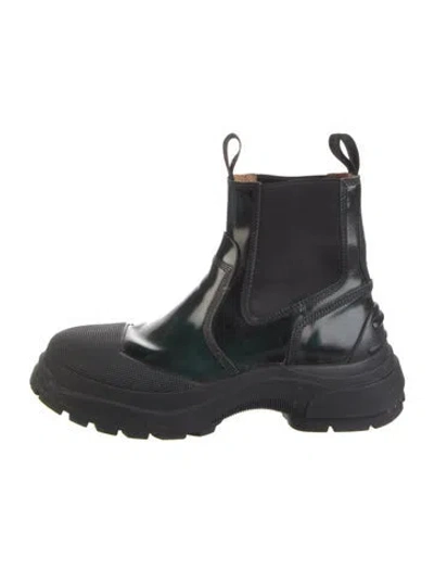 Pre-owned Maison Margiela Leather Chelsea Boots In Black
