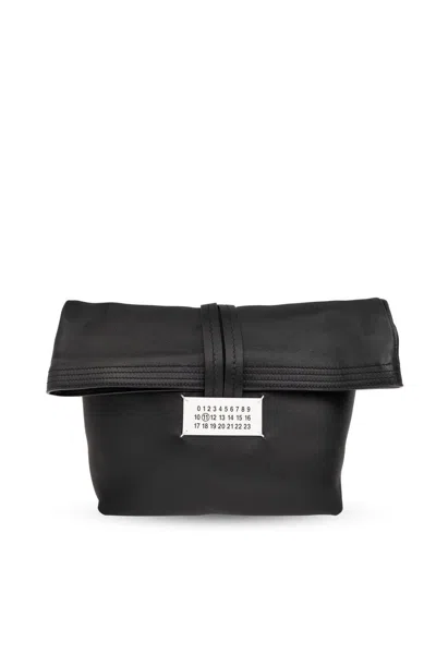 Maison Margiela Leather Clutch In Black (black)