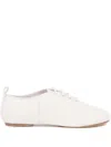 Maison Margiela Leather Derby Shoes In White