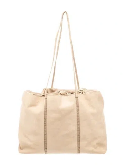 Pre-owned Maison Margiela Leather Evening Bag In Neutral