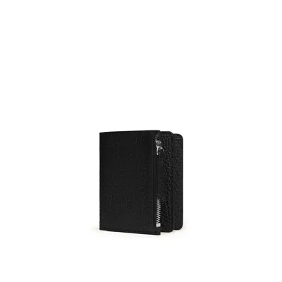 Maison Margiela Leather Flap Wallet Unisex Black