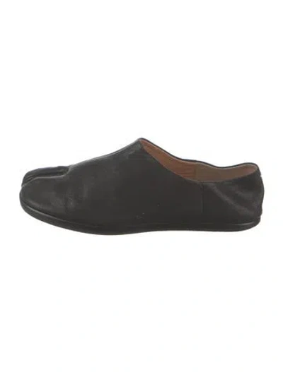 Pre-owned Maison Margiela Leather Flats In Brown