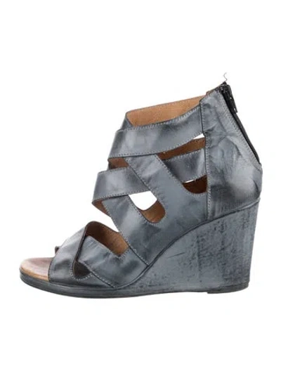 Pre-owned Maison Margiela Leather Gladiator Sandals In Multi