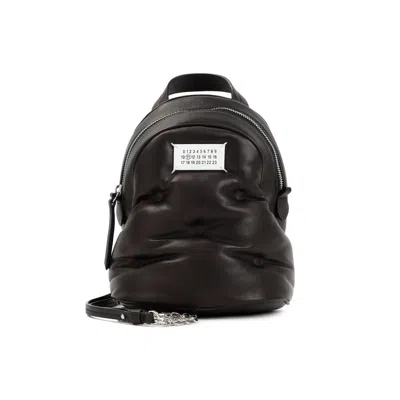 Maison Margiela Leather Glam Slam Backpack Women In Black