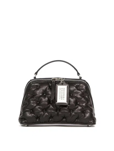 MAISON MARGIELA LEATHER GLAM SLAM TRAPEZOID TOTE BAG