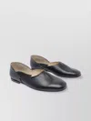 Maison Margiela Leather Grecian Slider Slippers Round Toe