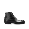 Maison Margiela Leather High-top Sneakers Men In Black