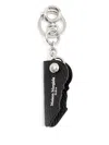 Maison Margiela Leather Keyring In Black
