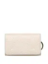 Maison Margiela Leather Keyring Case In White