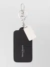 Maison Margiela Portachiavi In Pelle Nera Uomo In Black