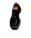 Maison Margiela Tabi Laced Shoes In Black