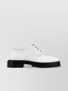 MAISON MARGIELA LEATHER LACE-UP SHOES WITH THICK SOLE AND ROUND TOE