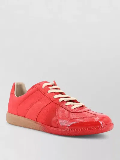 Maison Margiela Red Replica Sneakers In Multi