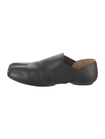 Pre-owned Maison Margiela Leather Loafers In Black