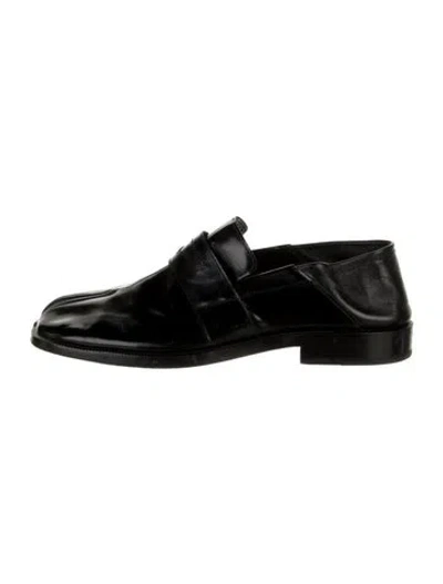 Pre-owned Maison Margiela Leather Loafers In Black