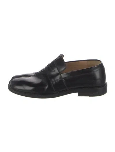 Pre-owned Maison Margiela Leather Loafers In Black