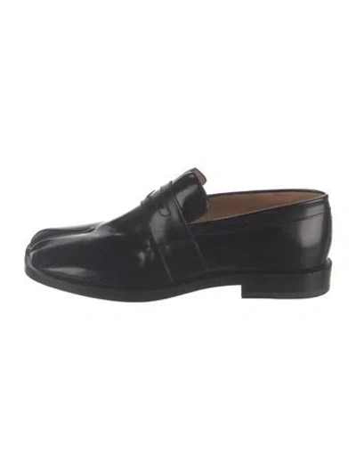 Pre-owned Maison Margiela Leather Loafers In Black
