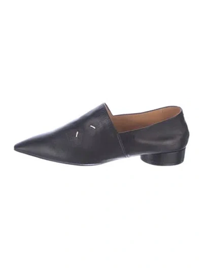 Pre-owned Maison Margiela Leather Loafers In Blue