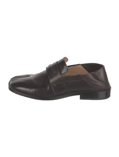 Pre-owned Maison Margiela Leather Loafers In Brown
