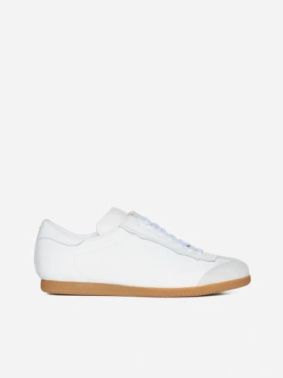 MAISON MARGIELA LEATHER LOW-TOP SNEAKERS