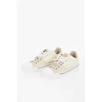 Maison Margiela Leather Low-top Sneakers With Raw-cut Women's Details